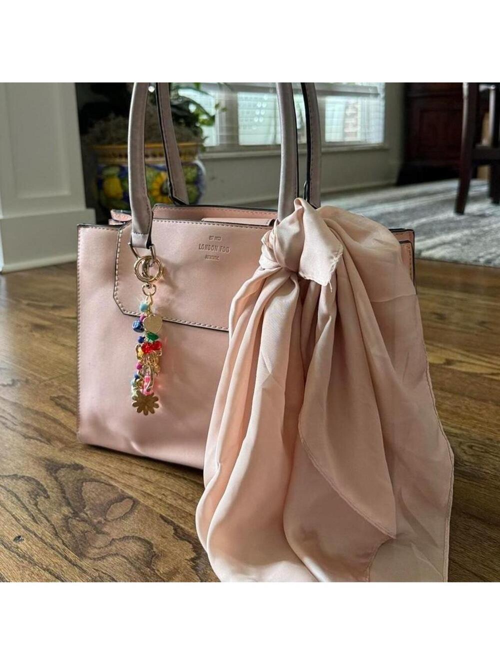 ✨ London Fog Blush Pink Structured Tote Bag